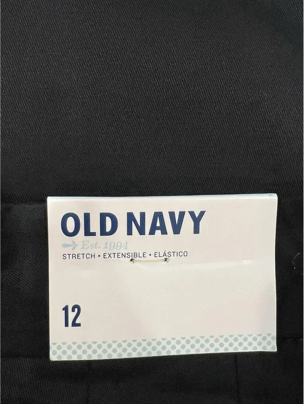 Women's NWT OLD NAVY Ultimate Trouser BLACK Stretch Sz 12 - Picture 9 of 9